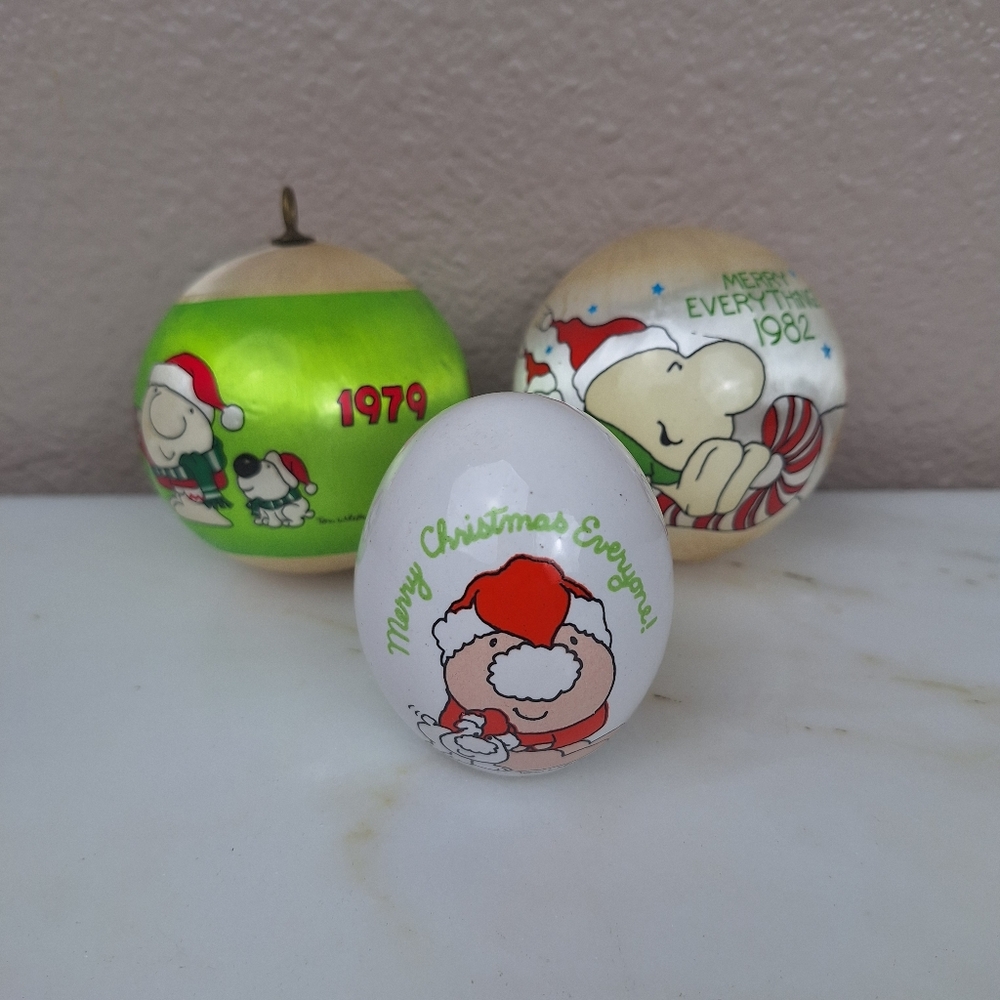 Lot Of 3 Vintage Ziggy Christmas Ornaments